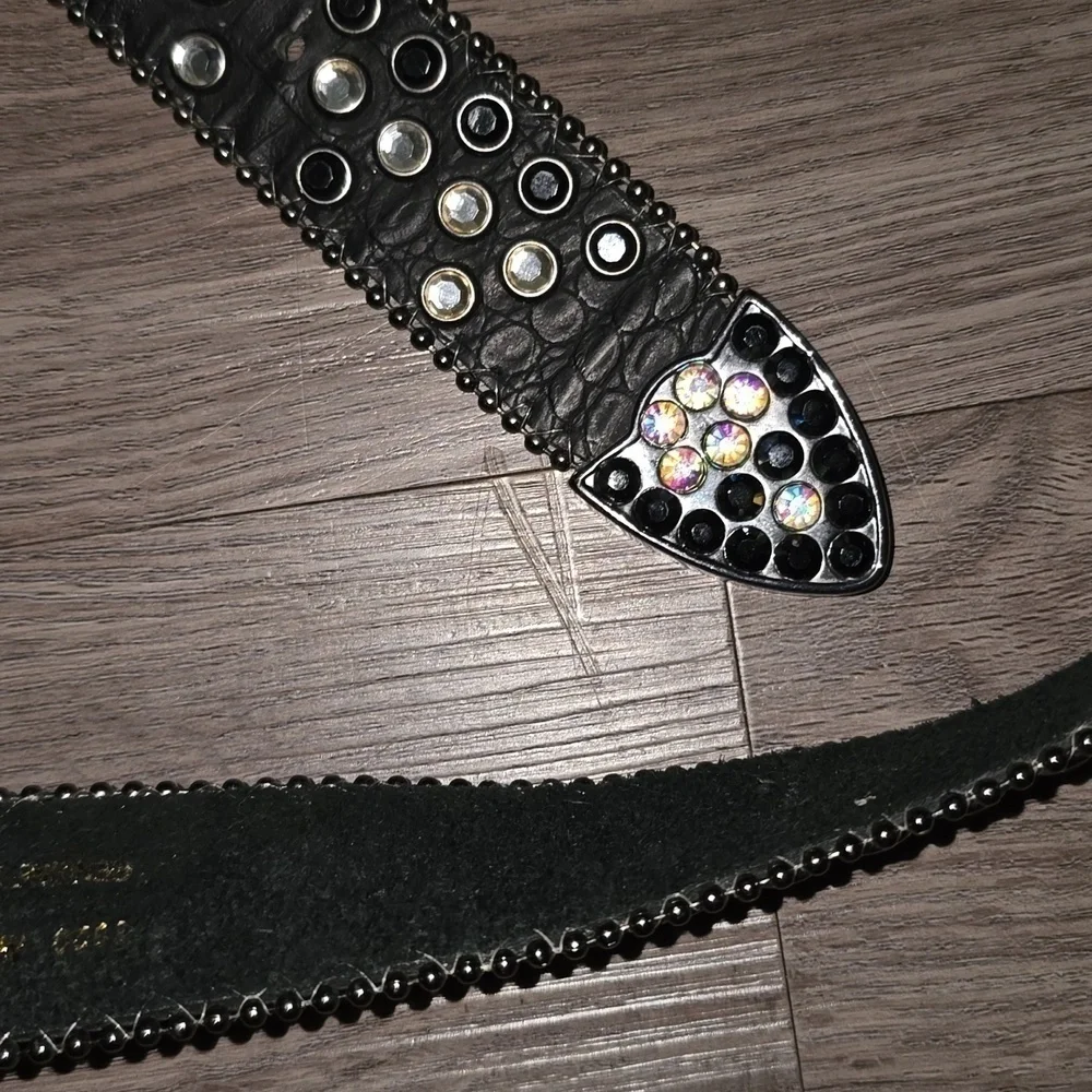 Western Vintage  Cow Girl Buckle Belt - Studded - Picture 7 of 7